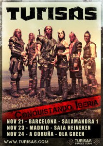 Spain tour poster, November 2011