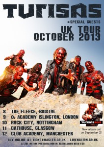 Turisas UK tour October 2013